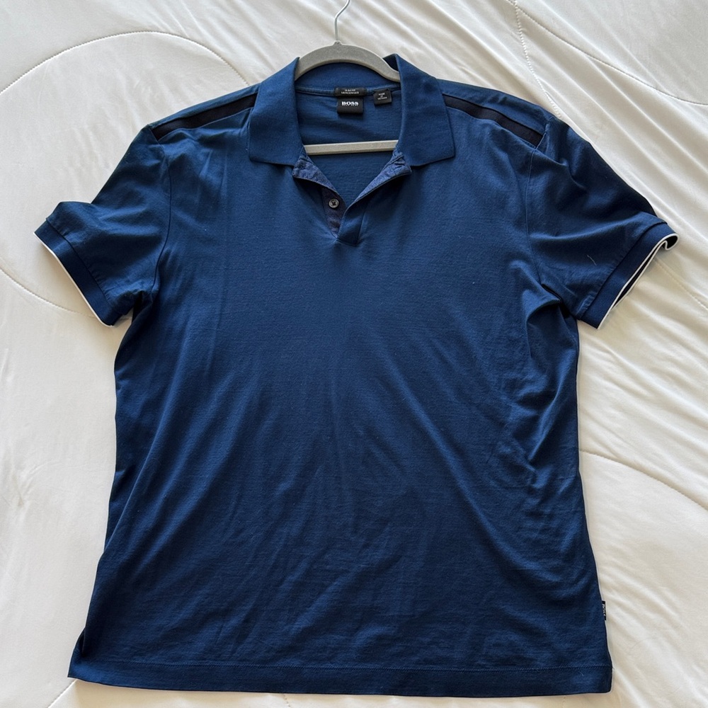 Hugo Boss Dark Blue Polo Shirt